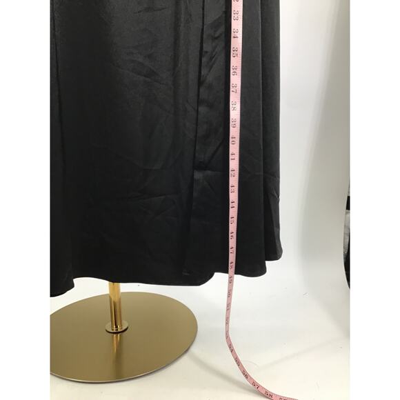 LULU'S SZ S Upscale Poise Black Satin Bow Strapless Maxi Formal Dress NEW B157 - Picture 4 of 8